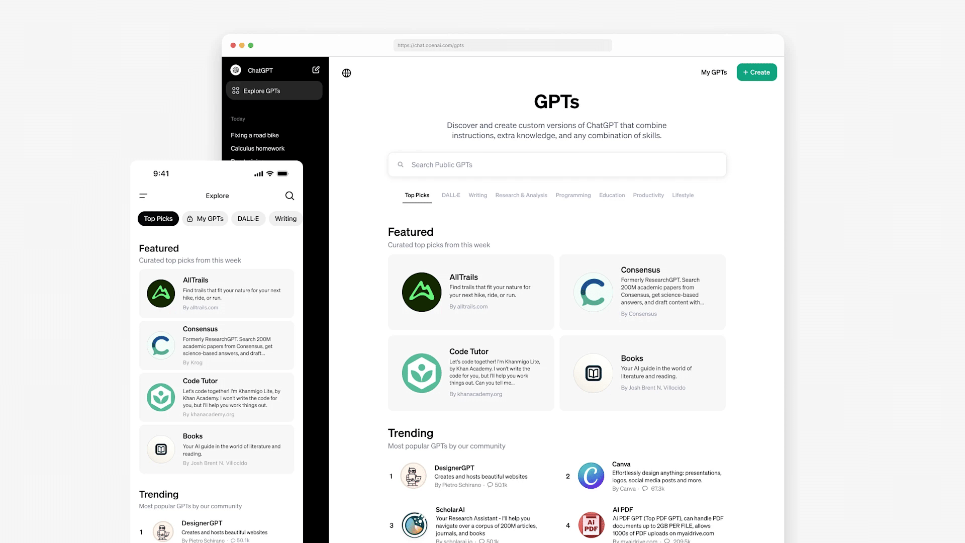 tienda de apps de ChatGPT